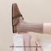 Soft Plush Socks - Winter Thickened and Padded To Keep Warm Mid-calf Socks That Don't Shed Fibers. Autumn and Winter Sleeping Floor Socks.