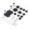13pcs/Set Steel Quick Connection for Most Compressed Air Brake Bleeder Adapter of Vehicles Brake Bleeder Adapter Bleeder Adapter