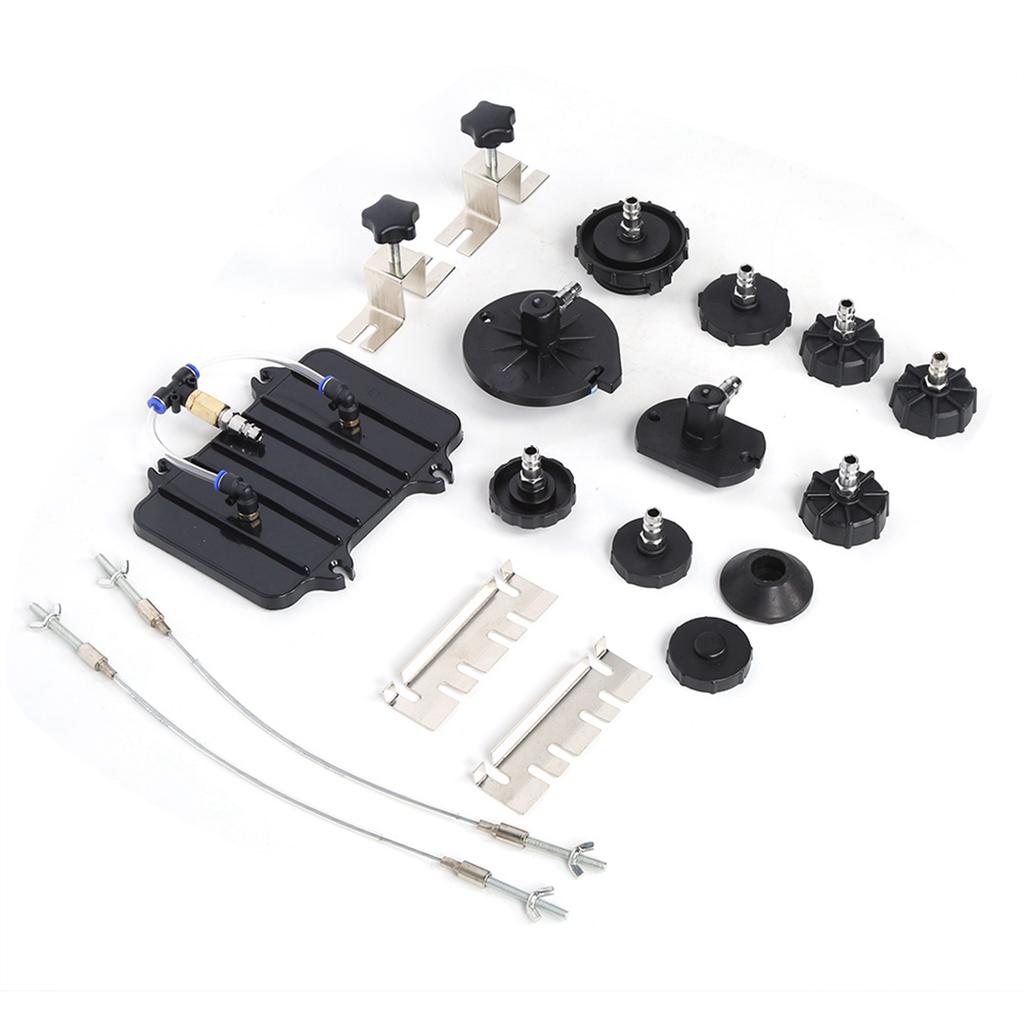 13pcs/Set Steel Quick Connection for Most Compressed Air Brake Bleeder Adapter of Vehicles Brake Bleeder Adapter Bleeder Adapter