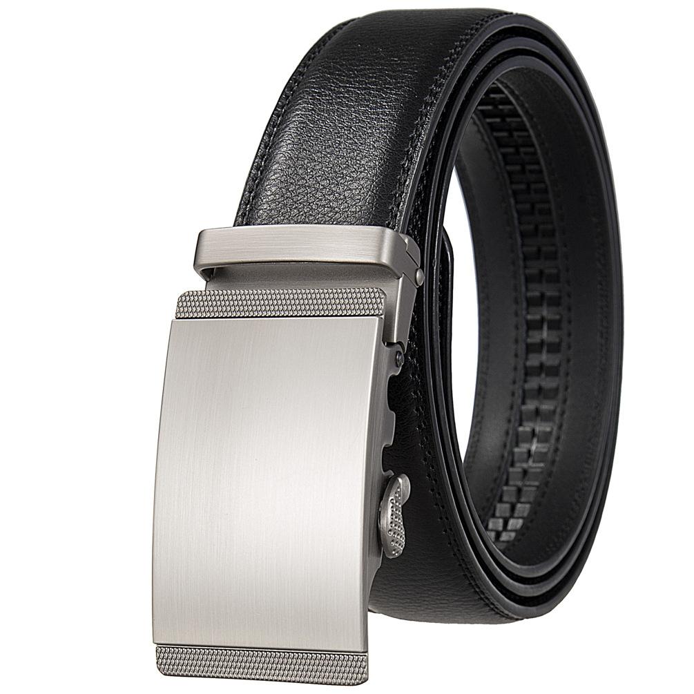 Belt Men'S Two-Layer Cowhide, Automatic Buckle Belt Men'S Leather Belt Ly25-1050-1
