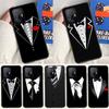Man Suit Shirt Tie Case For Xiaomi 15 Ultra 13 14 11T 12T 13T 14T Pro POCO X7 Pro F5 F6 M6 X3 X5 X6 Pro Coque