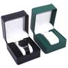 with Pillow Wristwatch Display Case PU Leather Travel Jewelry Organizer  for Men Gift