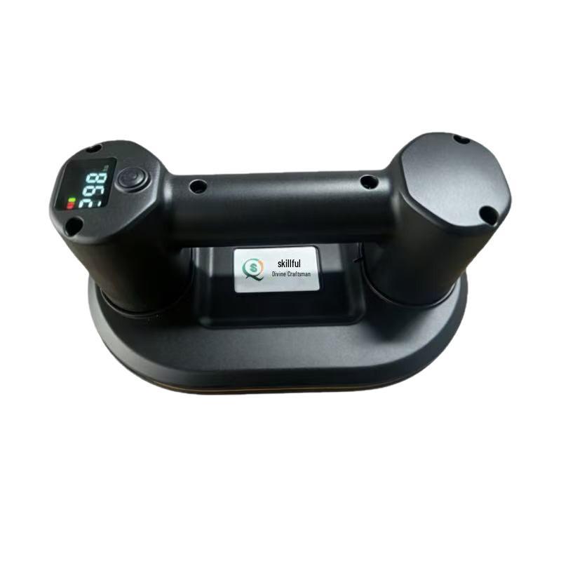 Dual Motor Electric Vacuum Suction Cup with Digital Display for Heavy Duty Tile and Glass Handling