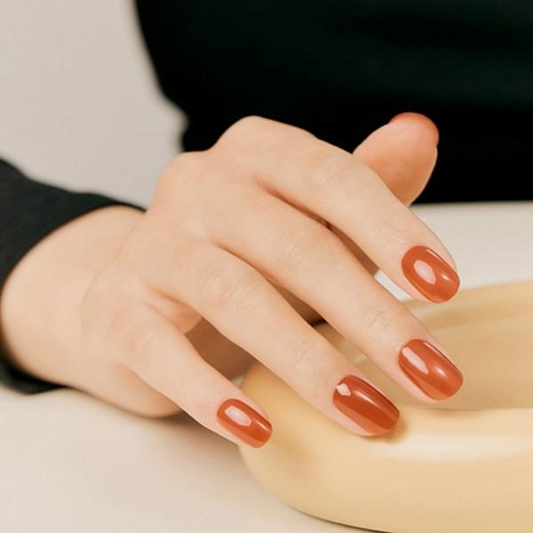 

Полузастывший гель-наклейка для ногтей Dashing Diva Glaze, кирпично-красный сироп, 1 комплект