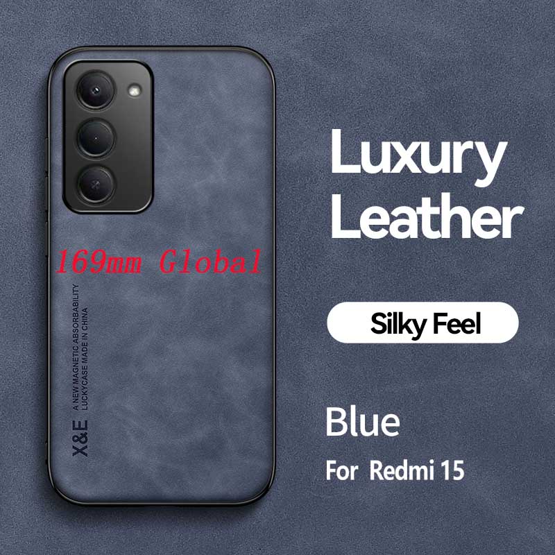 Light Luxury SheePskin Phone Case For Redmi 15 4G 5G 169mm Global With Magnetic Suction Phone Case