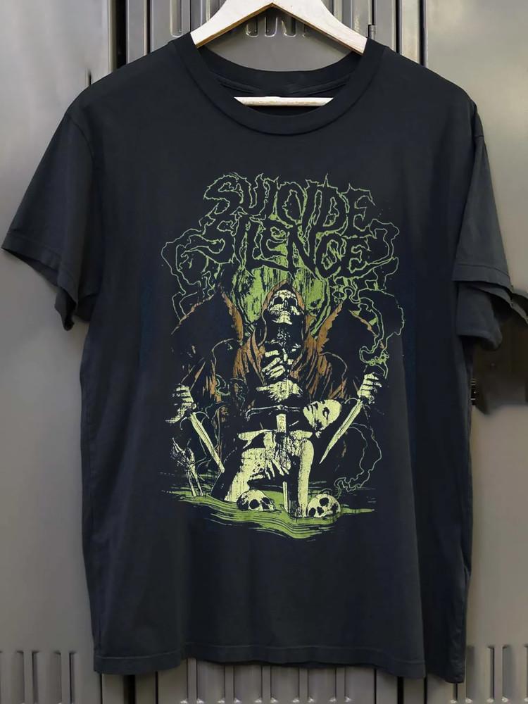 Suicide Silence 00s vintage Gift For fan Black All Size Shirt Unisex T-Shirt XXXL