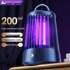 Lâmpada Matamoscas Elétrico com Carregamento USB - Uso Interno/Externo, Armadilha de Luz Roxa & Repelente.