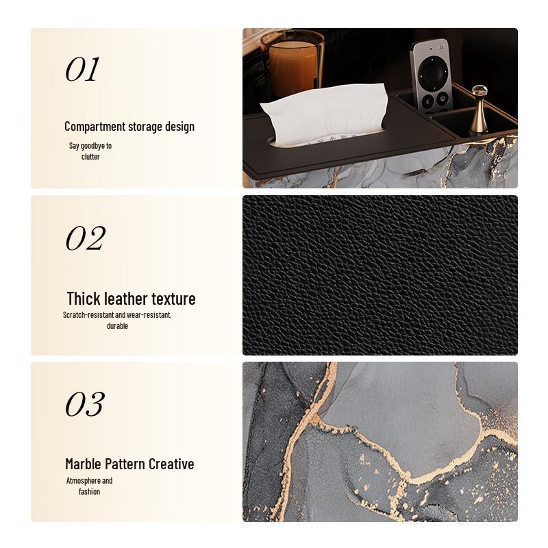 HanDun Light Luxury Desktop Tissue Box