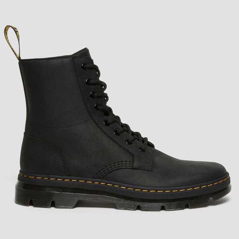 Boots Dr Martens black mid-high synthetic version