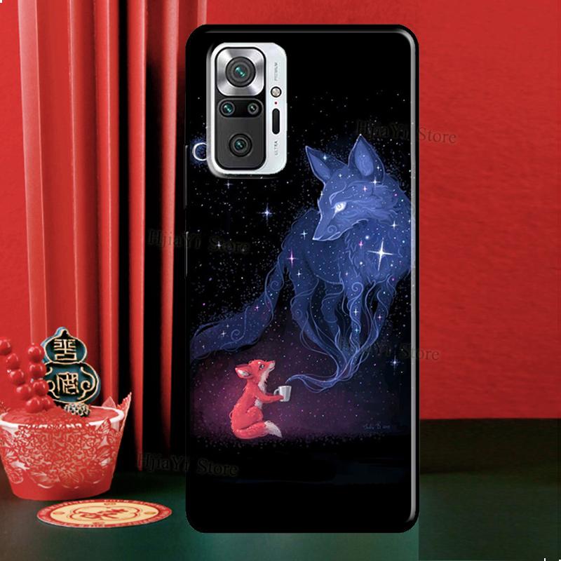 Watercolor Painting The Fox Case For Xiaomi Redmi Note 12 Pro 11 9 8 10 Pro 9S 10S 11S 12S Redmi 12C 9C 10A 10C Cover