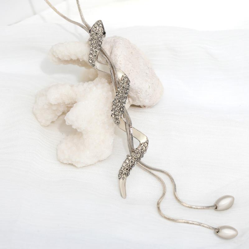 Elegant Snake Pendant Necklace For Women Autumn And Winter Fashion Accessories