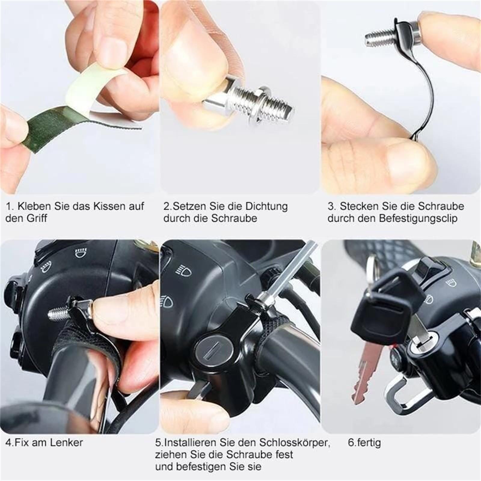 Универсальный замок для шлема мотоцикла — фото 4