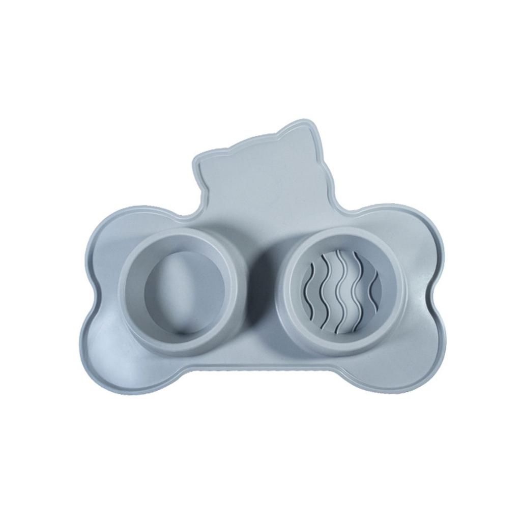 Hundenapf Doppelnapf mit Saugfuß Hundefütterung 2 in 1 Futterspender für Nass- und Trockenfutter Leckerli Leicht zu waschen