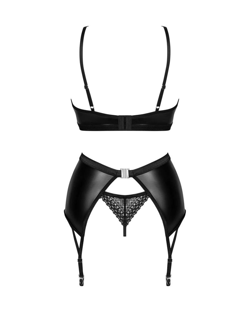 Obsessive - Sexy 3-Piece Norides Set Black XL/2XL