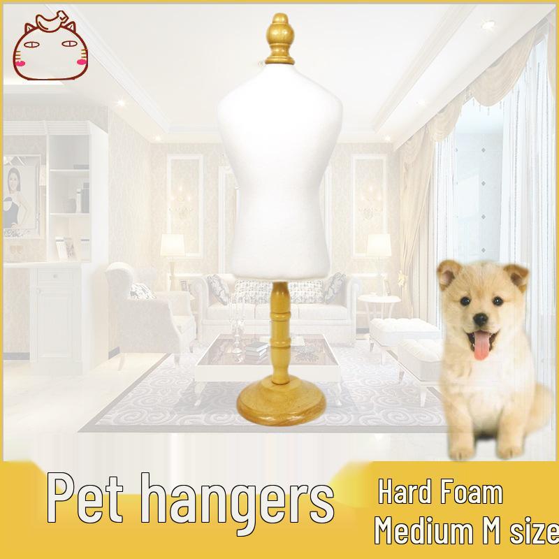 Dog Clothing Mannequin Stand for Pet Photography Natural Wood