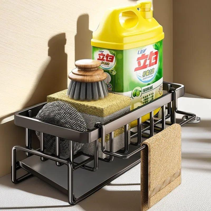 Top Rag Steel Wire Ball Sponge Storage Rack Kitchen Storage Rack Sponge Draining Rack Household Multifunctional Table