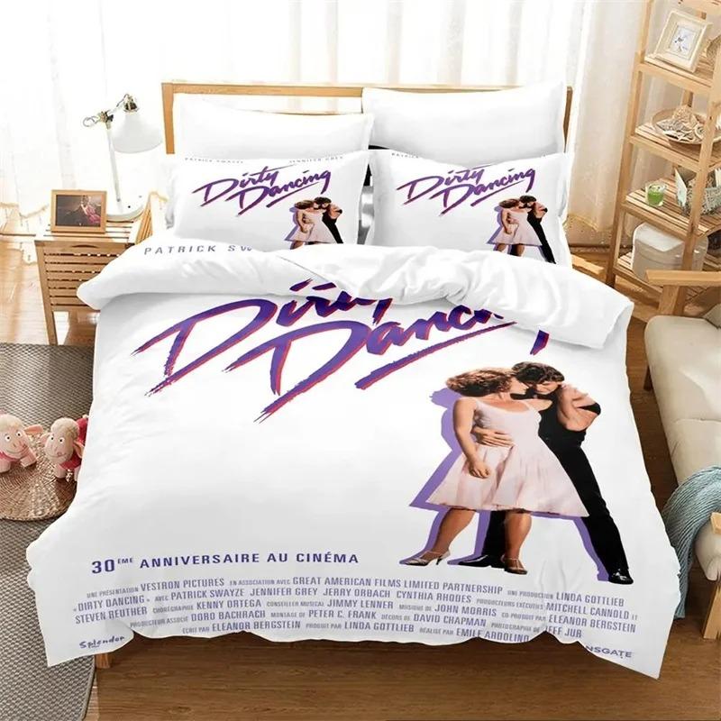 3D Print Dirty Dancing Bedding Set,Duvet Cover Comforter Bed Set Quilt Cover Pillowcase,King Queen Twin Size Boys Girls Adults
