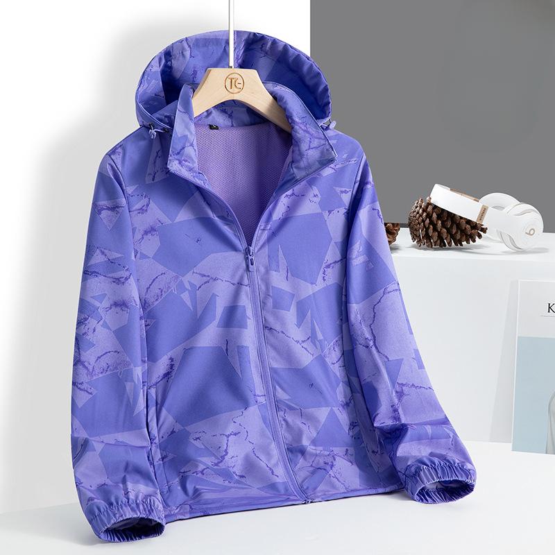 Spring and Autumn Printed Couple Casual Jacket Loose Jacket Jacket Men's Trend Hooded Top