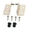 2Pcs Pivot Hinges w/ Bushing Heavy Duty Concealed Shaft Door Hinges For Wood Doors Drawers Cabinet Wardrobe Furniture Hardware