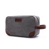 Casual Canvas Thick Bag Solid Color Portable Coin Purse Storage Bag Makeup Pouch