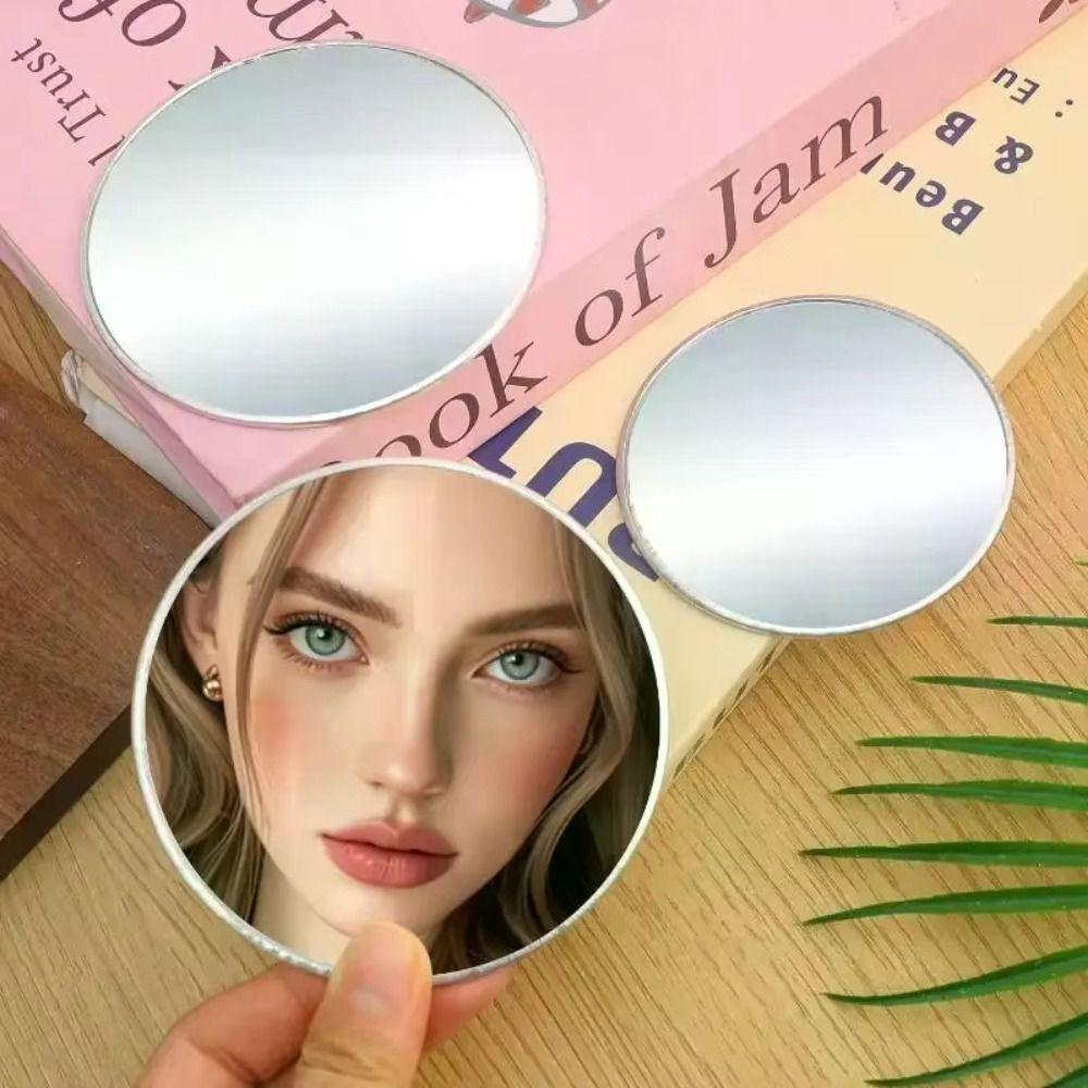 Convex Reflection Handheld Photography Mirror Round Shape Round Convex Mirror  Vlogging Accessory