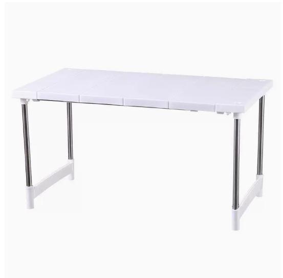 

Independent Stainless Steel Microwave Oven Shelf Double Adjustable Kitchen Storage Holders Standing Type Detachable