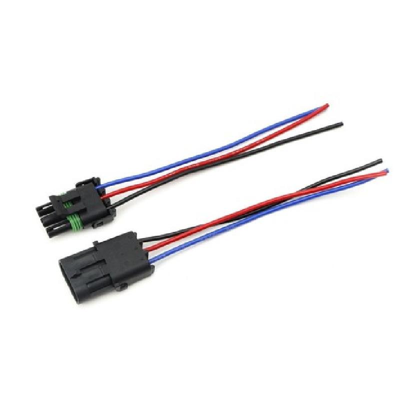 Male/male Triple Cavity Shroud 3-Pin3 Bar GM Map Sensor Connector Plug W/6" Wire