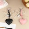 Bow Heart Pu Keychains Key Chain Keyholder Keyring Hanging Decoration Rope Mobile Phone Decor Bag Pendant Gifts For Girls