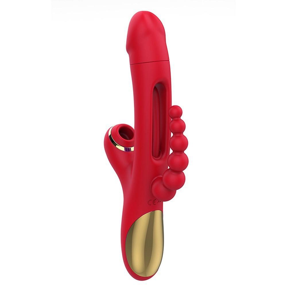 3 In 1 Female Masturbation G Spot Vibrator 7 Tapping Vibration Modes Female Sex Toy USB Rechargeable Vibrator Silent Massage Adult Sex Toy