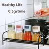 Dozator de sare de 0,5G Dozator de sare tip împingere Rezervor de sare Sticla de zahăr Condimente Piper Saliner Spicejar Can Sticla de condimente