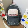 Schoolbag cute cartoon graffiti for girls, backpack for grades 1-1 in primary and secondary school, Japanese new minimalist INS style small backpack