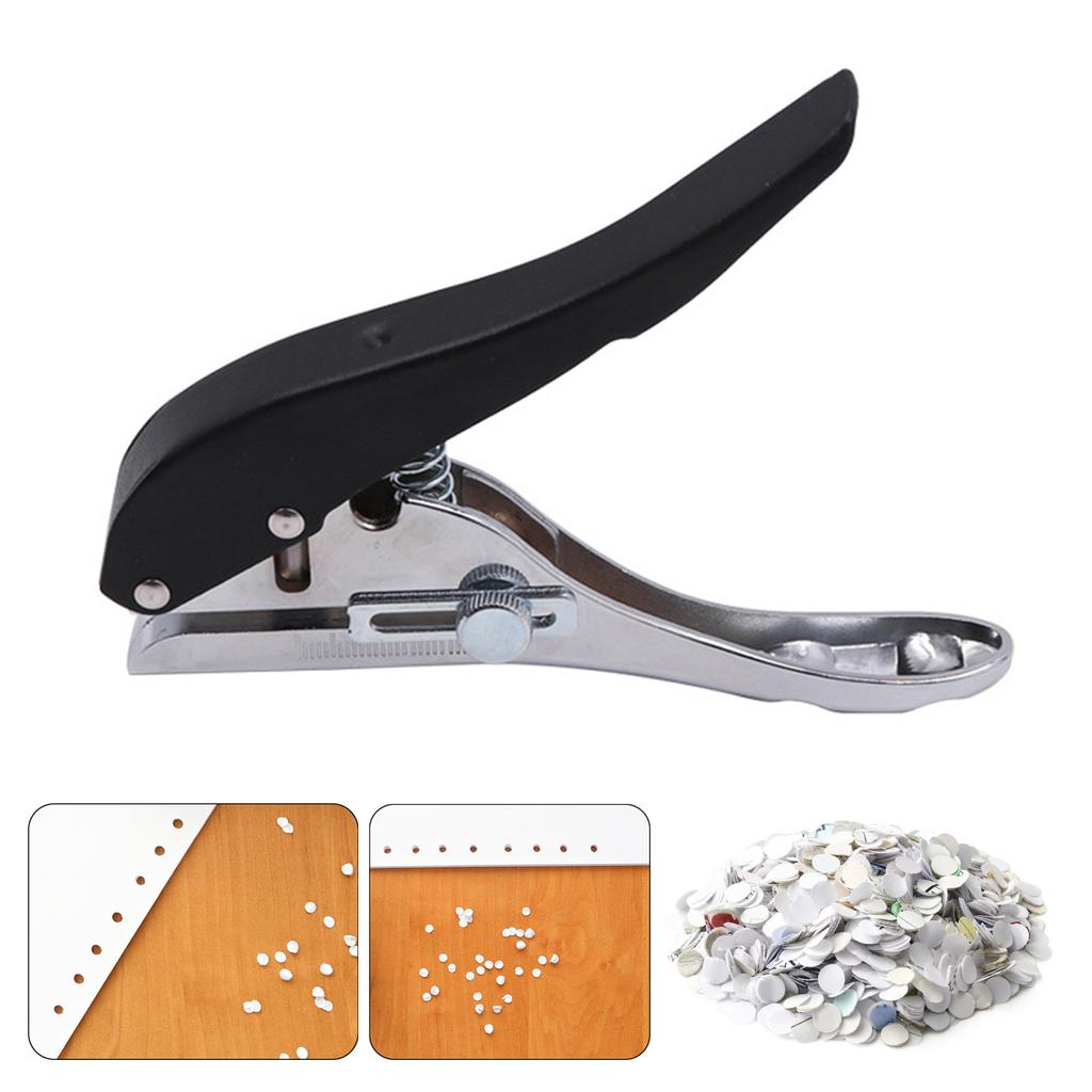Portable Punch Pliers 10mm Hole Card Punching Tool Hand Countersink Drill Punch Tool for Cardboard Paper Crafts Labels