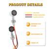 8mm Motorcycle Accessories LED Turn Signal Light Bullet Indicator Amber Flashing Lamp For Harley Kawasaki Yamaha Clignotants Led