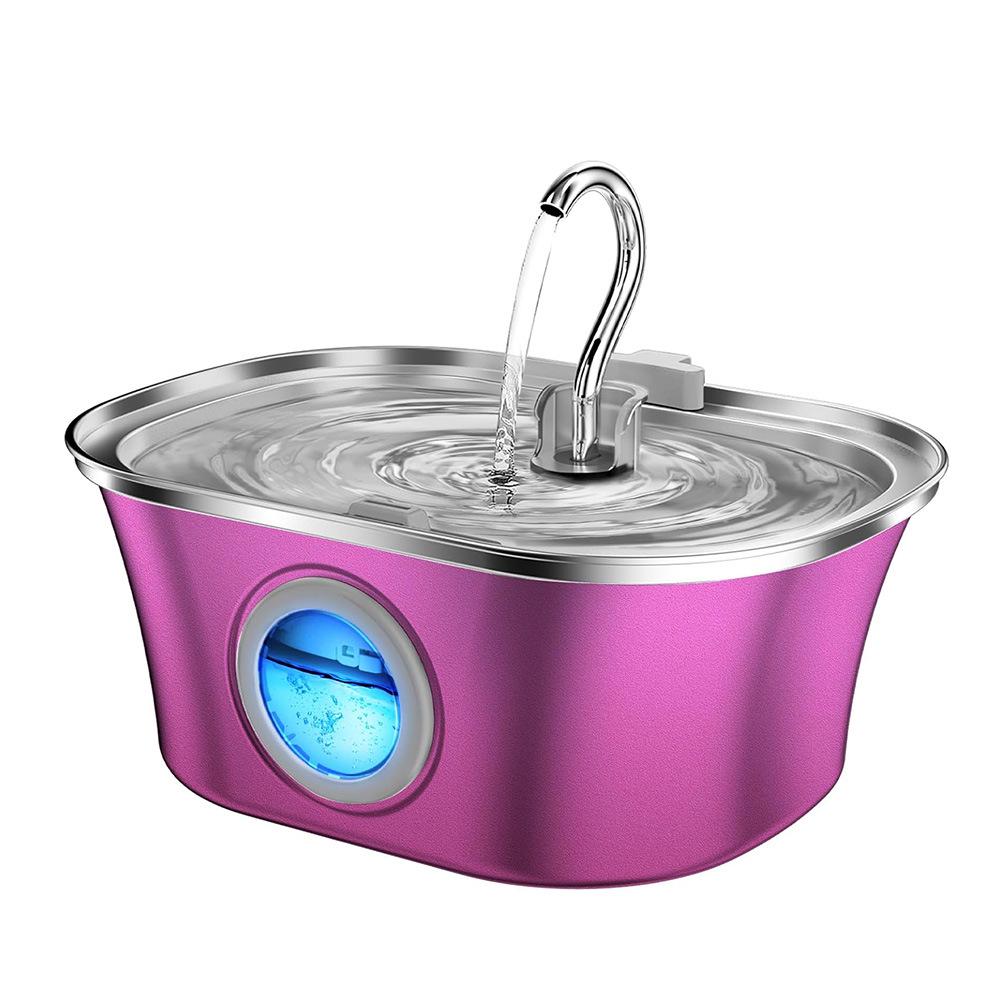 3.2L Swan Neck Stainless Steel Pet Drinking Fountain with Automatic Water Circulation & Filtration for Cats and Dogs