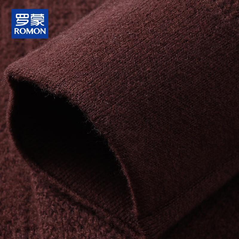 ROMON Men's Heavyweight 100% Pure Wool Cardigan Sweater