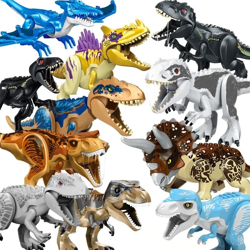 59 Types Big Size Jurassic World Park Dinosaurs Figures Bricks Assemble Building Blocks Toys Tyrannosaurus Rex For Children Gift