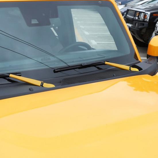 4pcs Front Window Windshield Wiper Blade Cover Trim for Ford Bronco 21+Yellow