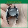Ghost Wings Faux Crystal Vintage Necklace With Cartoon Pendant For Fashion Ol Women Men