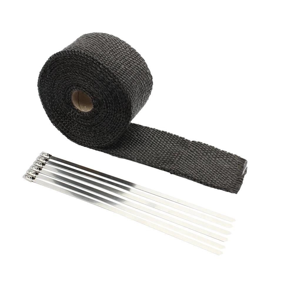 5M Motorcycle Exhaust Thermal Tape Header Wrap Manifold Insulation Cotton High Temperature Protection Parts