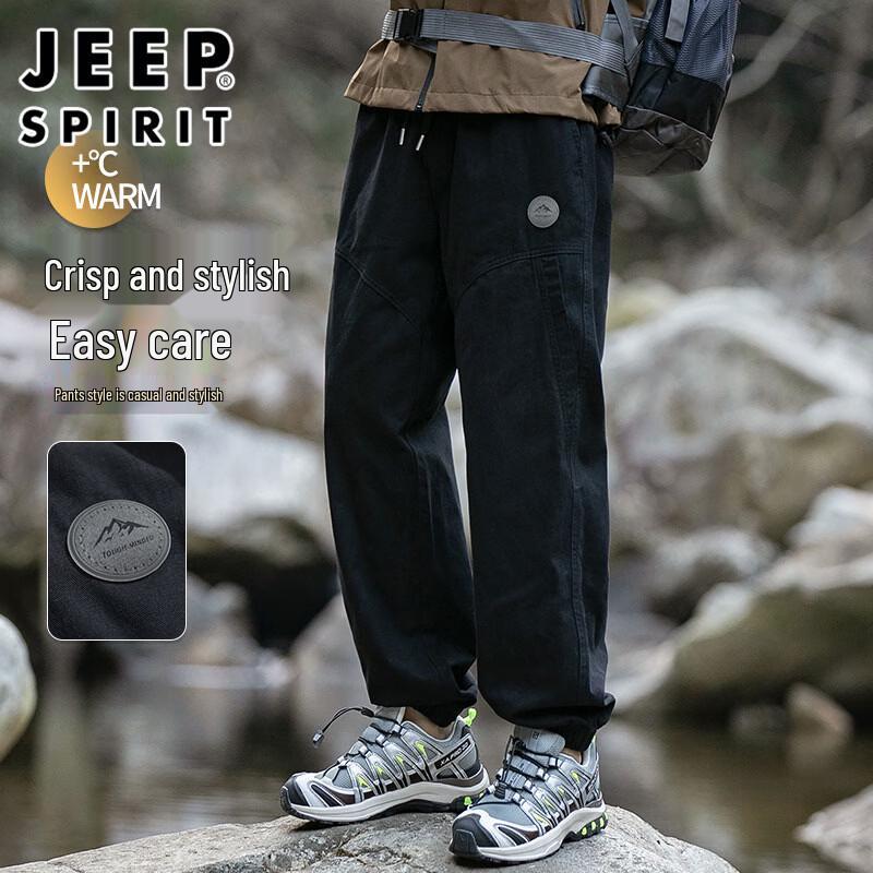 JEEP SPIRIT Men s Autumn/Winter Outdoor Casual Cargo Jogger Pants 2XL