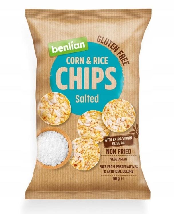 Corn and Rice Chips - Classic With Sea Salt Benlian 50G