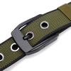Pin Buckle Men's Belt Outdoor Tactical Nylon Canvas Belt on Both Sides Casual Versatile Trousers Belt