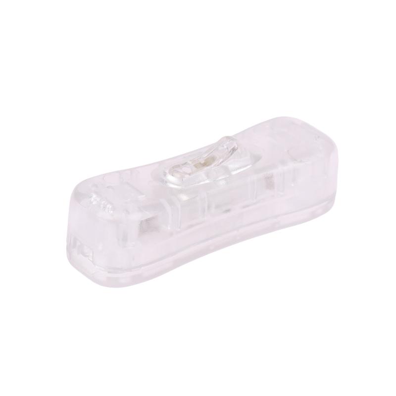 AC-Netzkabel Schalterstecker 304 Ein Aus Druckknopf Online Weiß/Schwarz/Transparent 220V LED-Glühbirne Halbweg Kippschalter