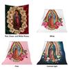 Virgin Mary Blanket with Flowers Christian Blanket Catholic Gifts for Women for Bedroom Couch Travel Home Decor