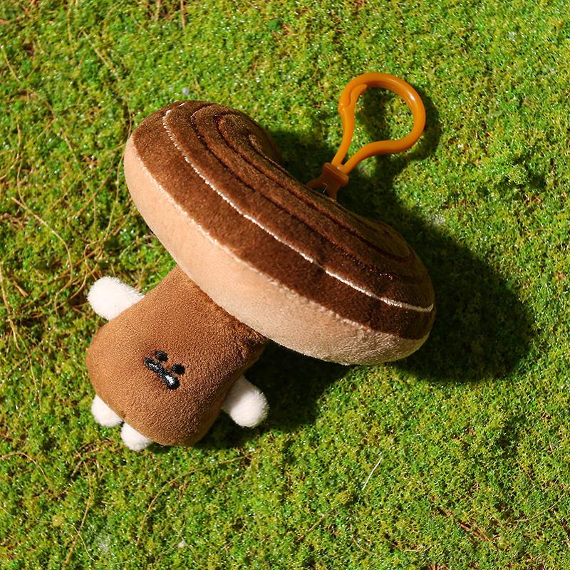 Cute Cartoon Food Plant Plush Toy Soft Teapot Morel Mushroom Coconut Tree Stuffed Doll Keychain Pendant Kids Birthday Gift Boys