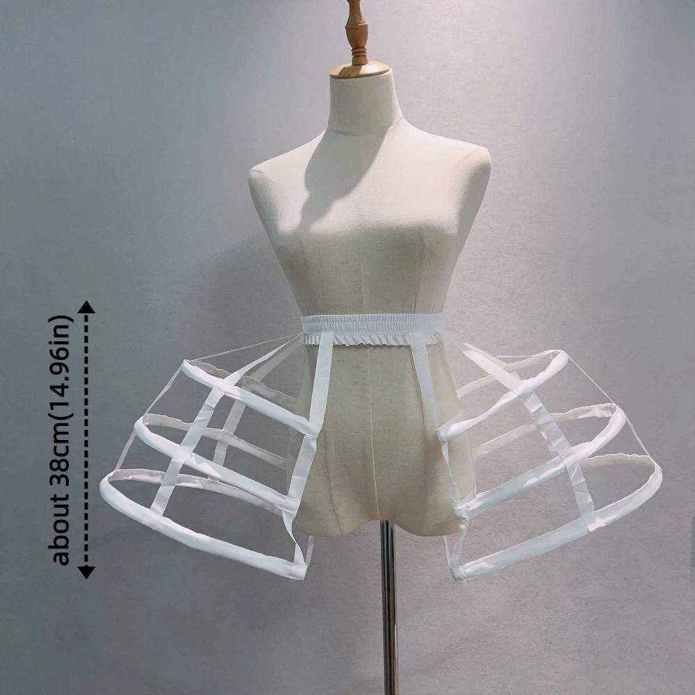 Bílá spodnička s elastickým pasem, prodyšná viktoriánská spodnička pro dívky