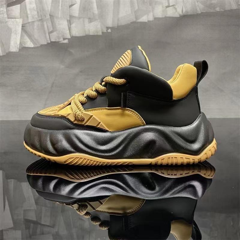 

Мужская обувь Весна и Осень 2024 Новая Дышащая Спортивная и Повседневная Обувь Тренд Универсальная Толстая Подошва Увеличивающая Рост Кроссовки для Папы 44