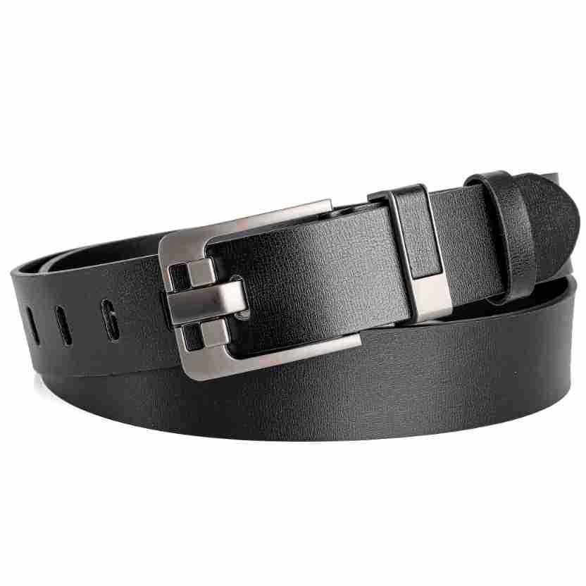 Men's vintage pin buckle belt, men's casual business simple PU leather, young and middle-aged fashionable versatile belt for men