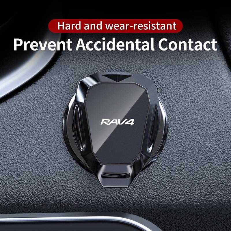 Car Engine Start Button Protective Cover Push Button Stickers For Toyota RAV4 Corolla Yaris Camry Prius CHR Hilux Accessories