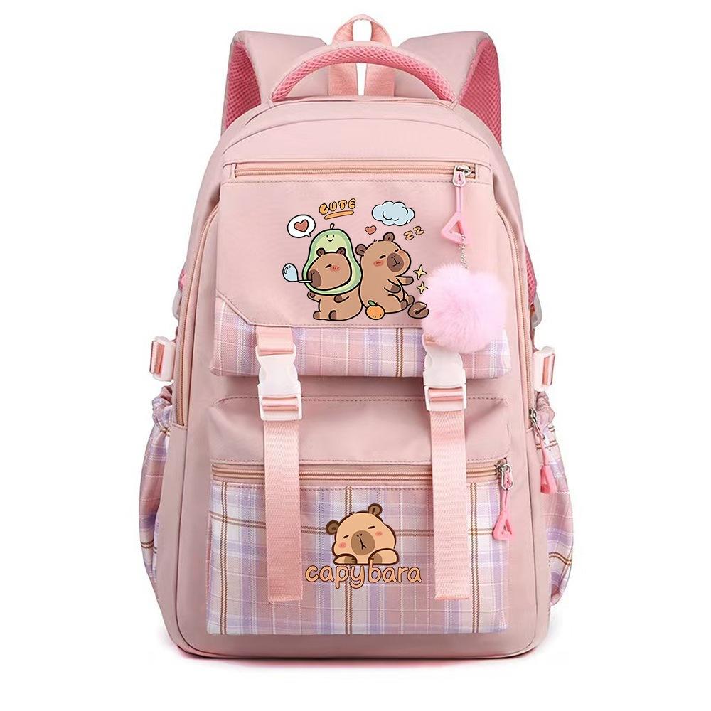 Capybara Capybara Printed Backpack College Style Casual Versatile Student School Bag